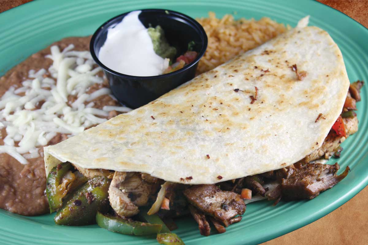 Hacienda Menu - Fajita Quesedilla